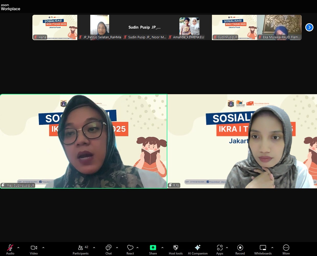 Sosialisasi IKRA I Tahun 2025 Jakarta Pusat